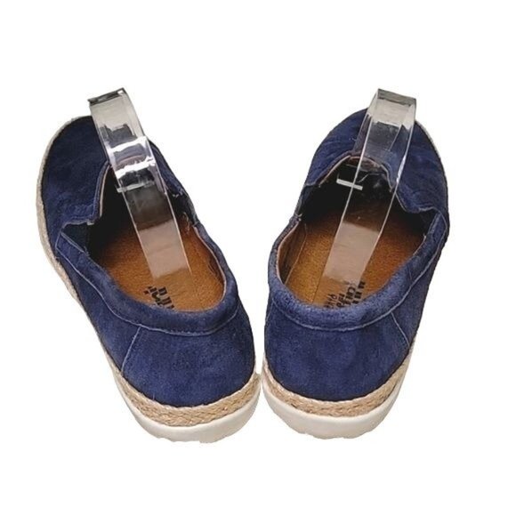 Womens Umberto Raffini Wynne Slip On Espadrille Blue Metallic Size 37/6-6.5 - Picture 3 of 7